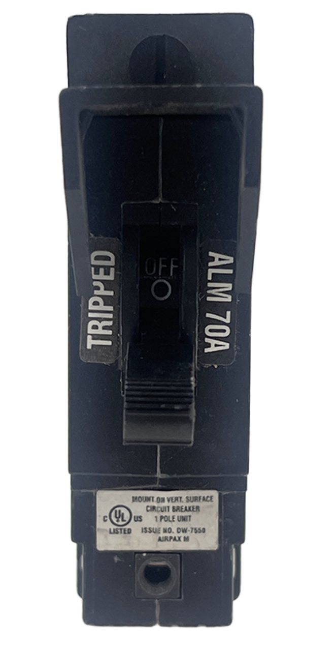Airpax LMLK1-1RLS4-29877-12-V Breaker 70A 80V 1P 10kA Bullet Style