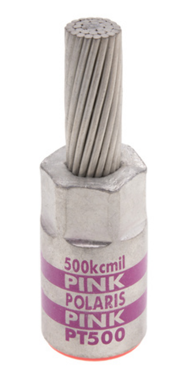 NSI PT500 Pin Terminal 350 MCM 600V Tin Plated Stranded Copper W/PVC Cover