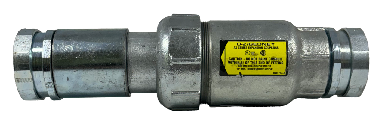 OZ-Gedney TX-250 Expansion Joint 2 1/2 Inch Trade Size Concrete Tight 4 Inch Max
