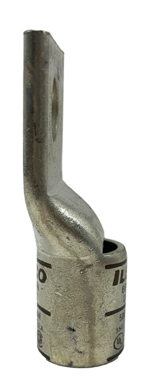 Ilsco CSWS-500-58 Compression Lug 500 kcmil 5/8 IN Bolt Sight Window Copper Tin Plated