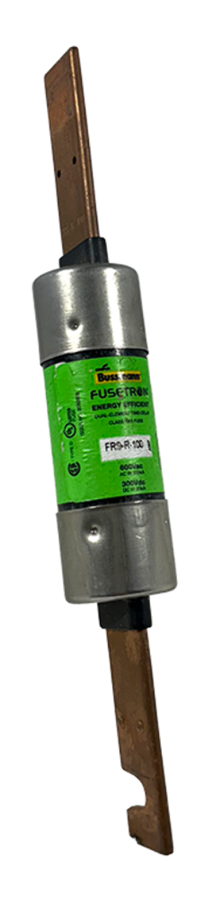 Bussmann FRS-R-100 Fuse 100A 600V 200kA Class RK5 Energy Efficient Dual Element