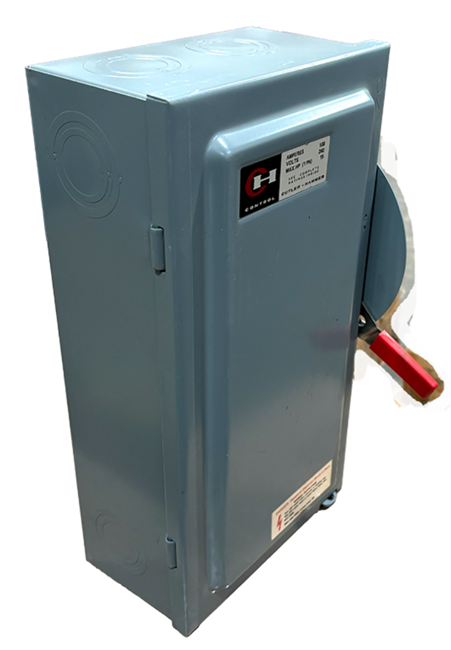 Cutler Hammer DG223N Safety Switch 100A 240V 2P 3W NEMA 3R Fusible General Duty