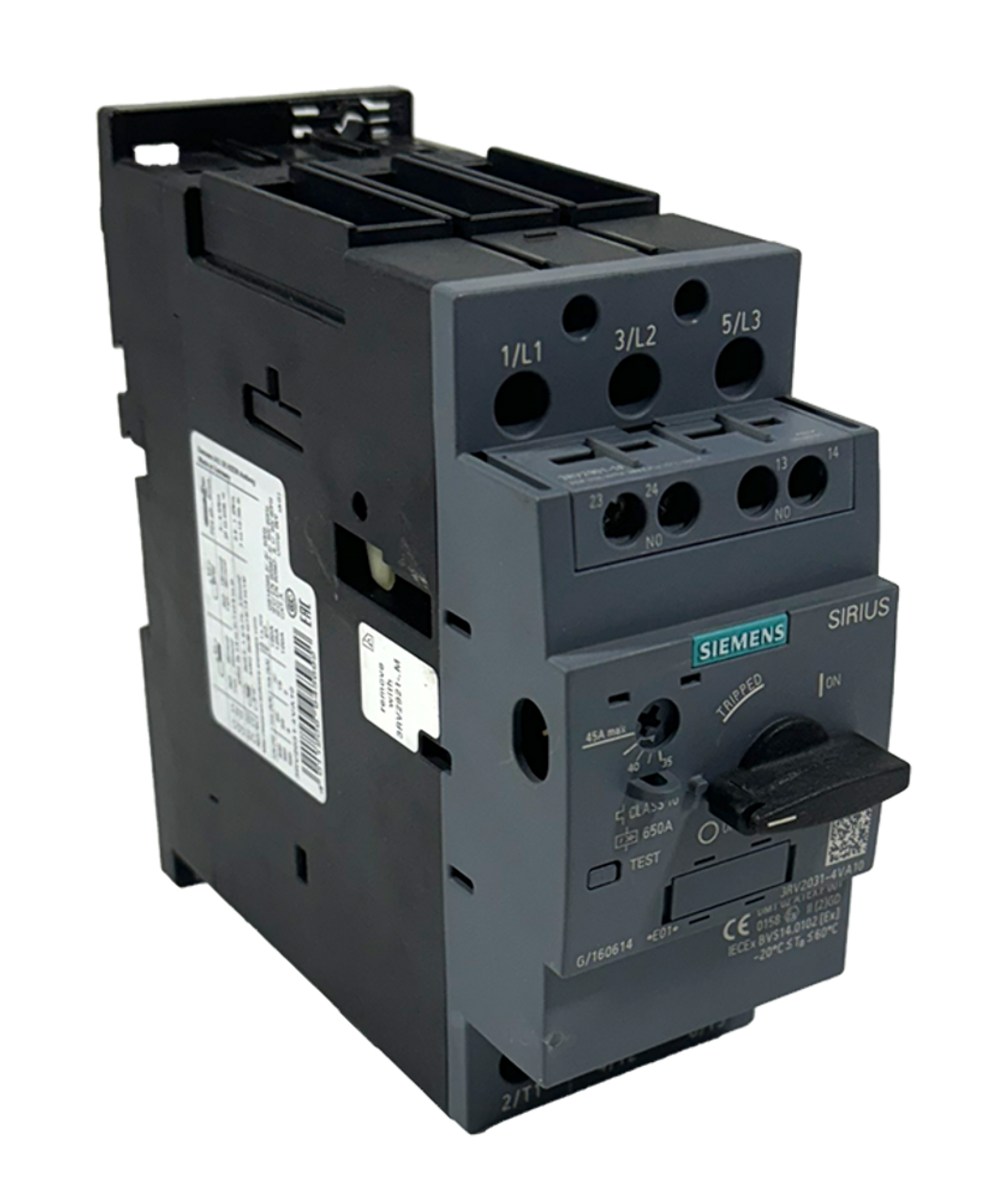 Siemens 3RV2031-4VA10 Motor Protection Circuit Breaker 35-45A 690V 3P 4kA