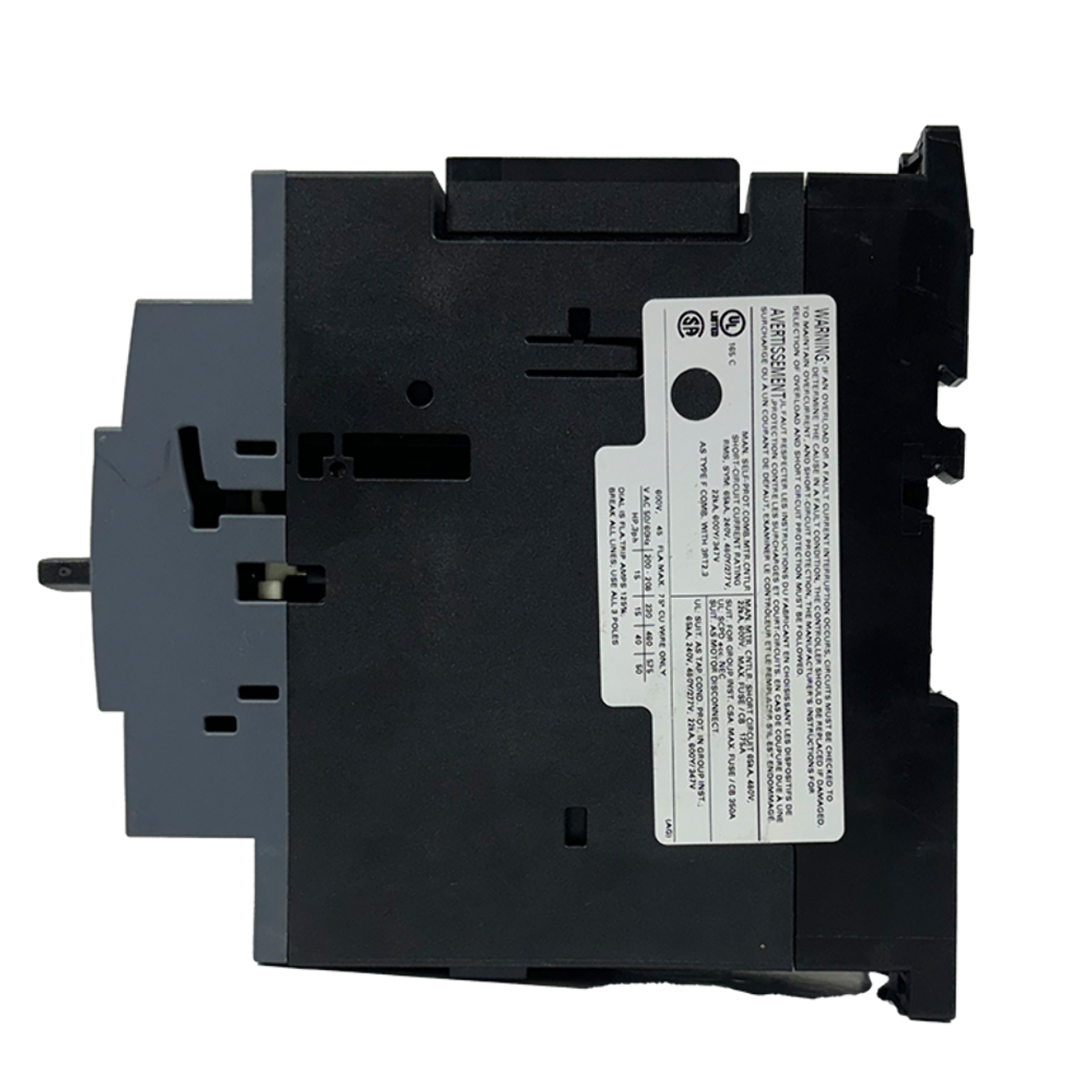 Siemens 3RV2031-4VA10 Motor Protection Circuit Breaker 35-45A 690V 3P 4kA