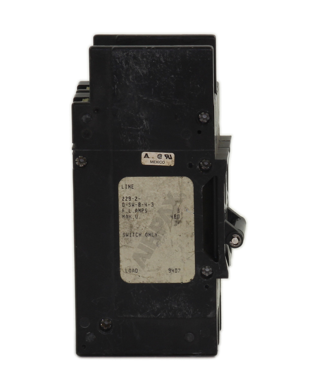 Airpax 229-2-0-SW-8-4-3 Breaker 3A 480V 2P