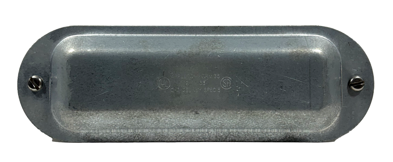 Appleton K200 Conduit Body Cover 2 Inch Screw On Flat Type Form 35 Steel