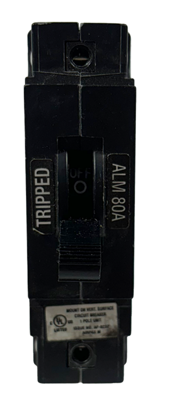 Airpax LMLK1-1RLS4-29877-13-V Breaker 80A 80V 1P 10kA Panel Mount