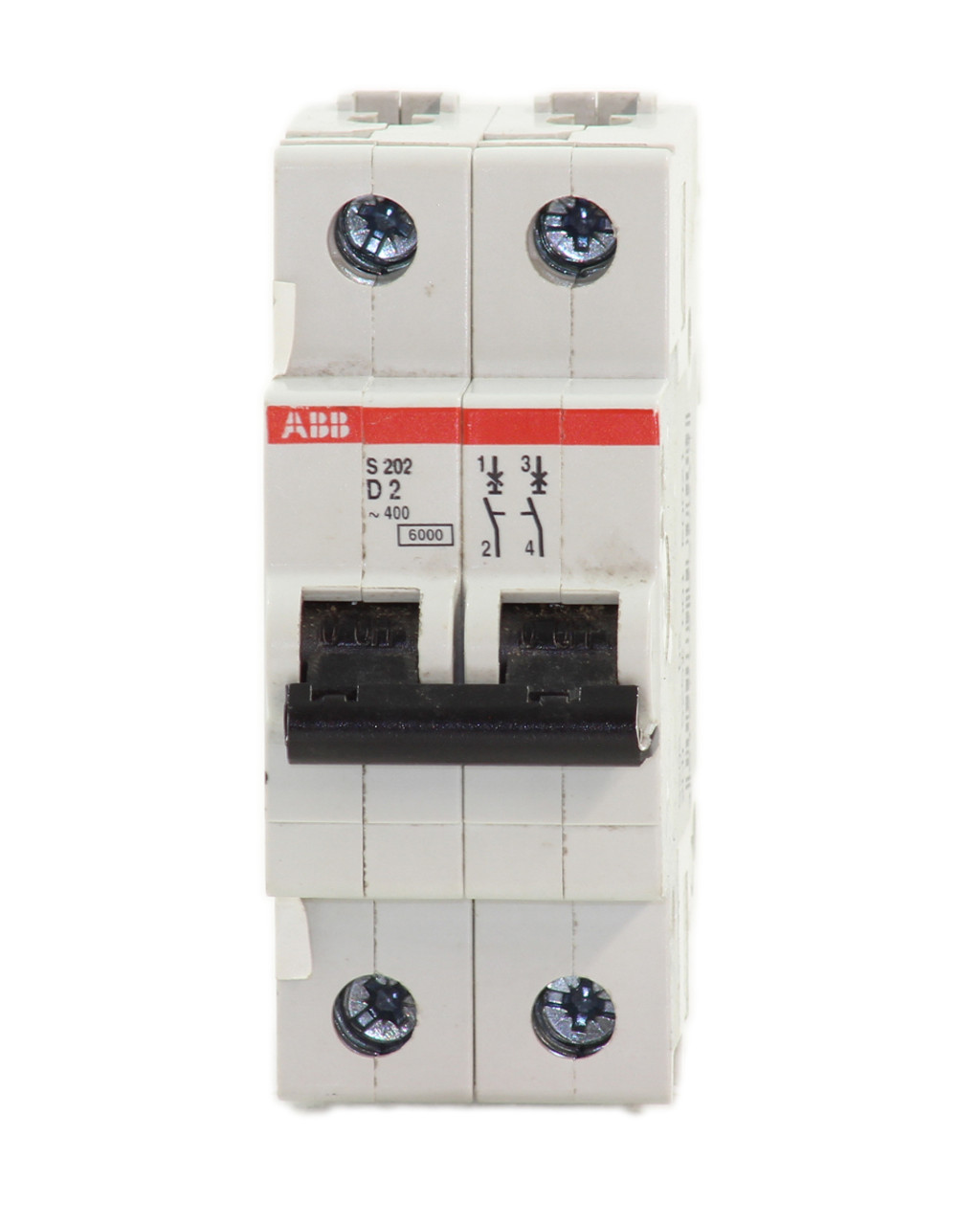 ABB S202 D2 Breaker 2A 400V 2P Din Rail