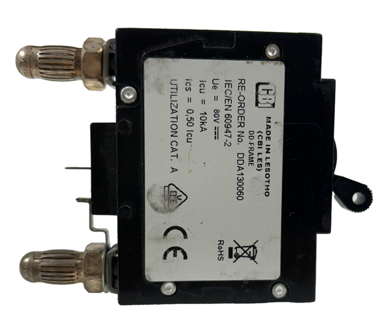 CBI DDA130060 Breaker 50A 80V 1P 10kA Plug-In Bullet Style