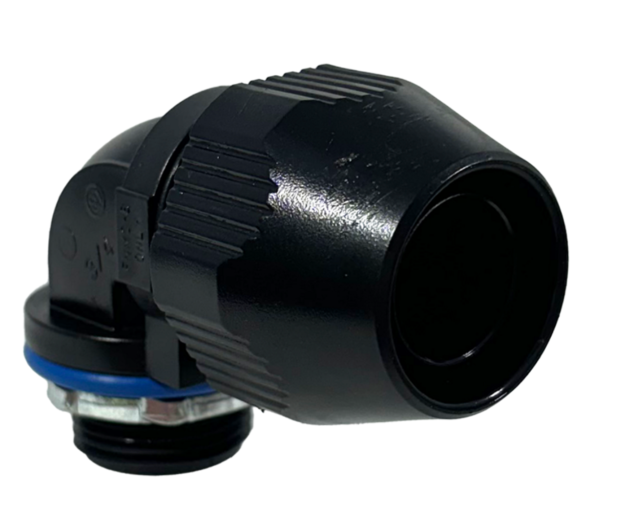 Thomas and Betts LT975P Conduit Connector 3/4 Inch Bullet Liquidtight 90 Degree Thermoplastic Black