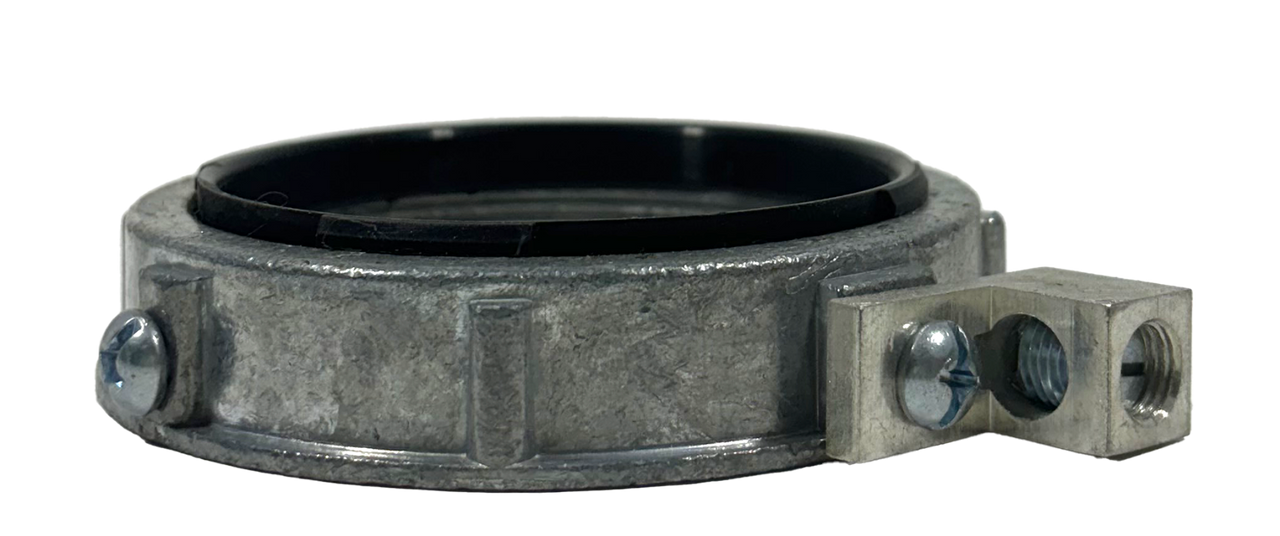 Arlington 458 Grounding Bushing 3 1/2 Inch Insulated Threaded Zinc Die Cast
