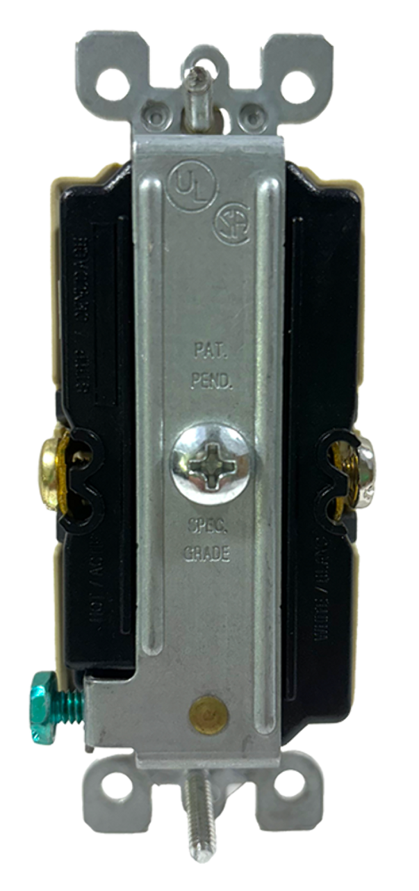 Leviton T6525-I Tamper Resistant Outlet Receptacle 15A 125V LED Guide Light Ivory