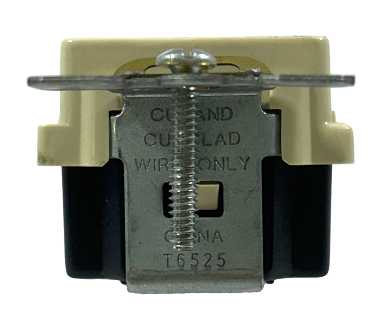 Leviton T6525-I Tamper Resistant Outlet Receptacle 15A 125V LED Guide Light Ivory