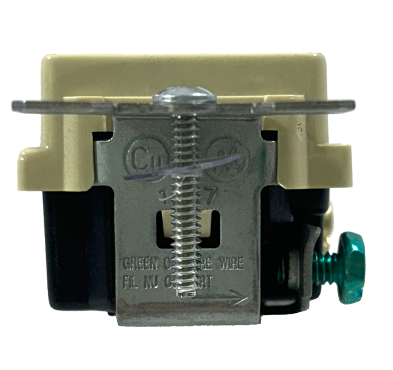 Leviton T6525-I Tamper Resistant Outlet Receptacle 15A 125V LED Guide Light Ivory