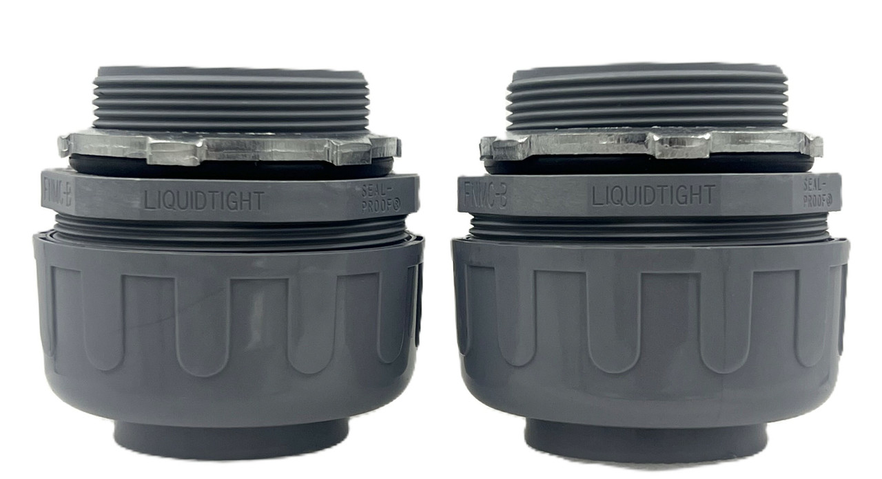 Superflex Ltd 8413 Non-Metallic Liquidtight Straight Connectors 2-Inch Nylon Box of 2