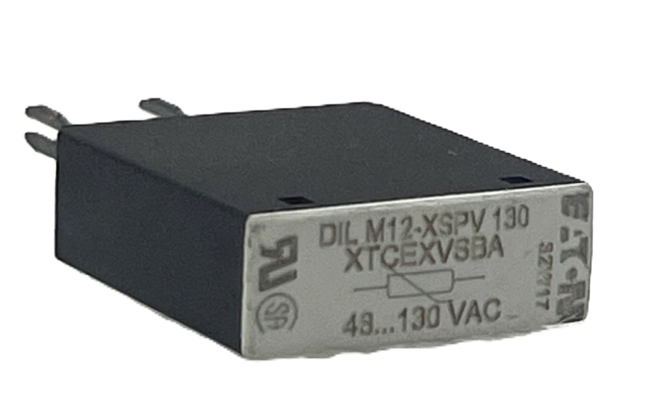 Eaton XTCEXVSBA Top Mounted Plug-In Varistor Suppressor for voltages 48-130 volt AC and contactors XTCE007B, XTCE009B and XTCE012B
