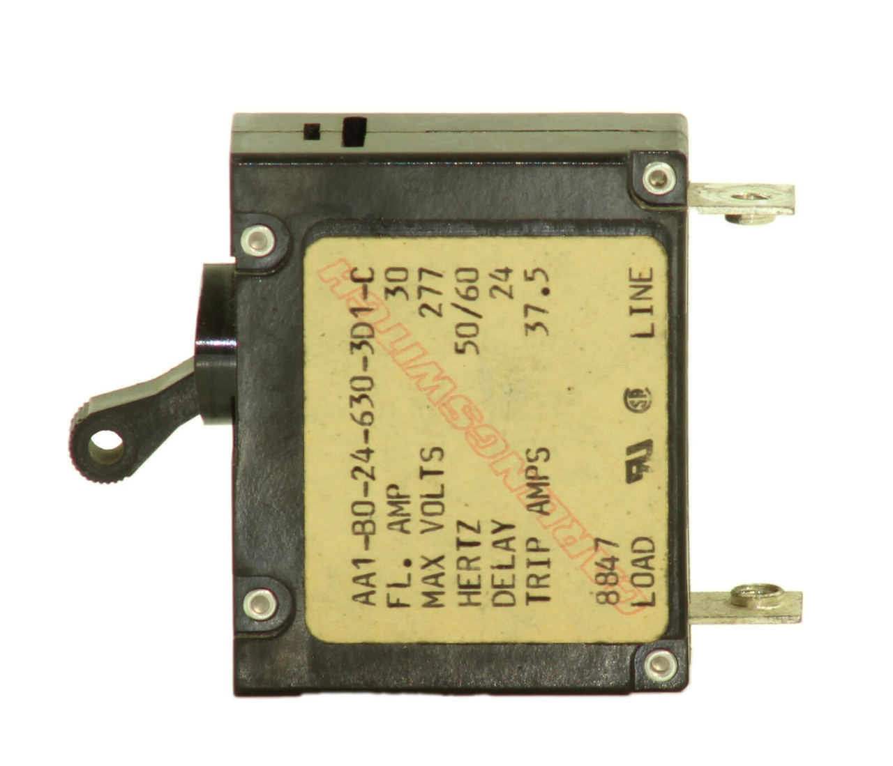 Carling Switch AA1-B0-24-630-3D1-C Breaker 30A 277V Single Pole 50/60Hz