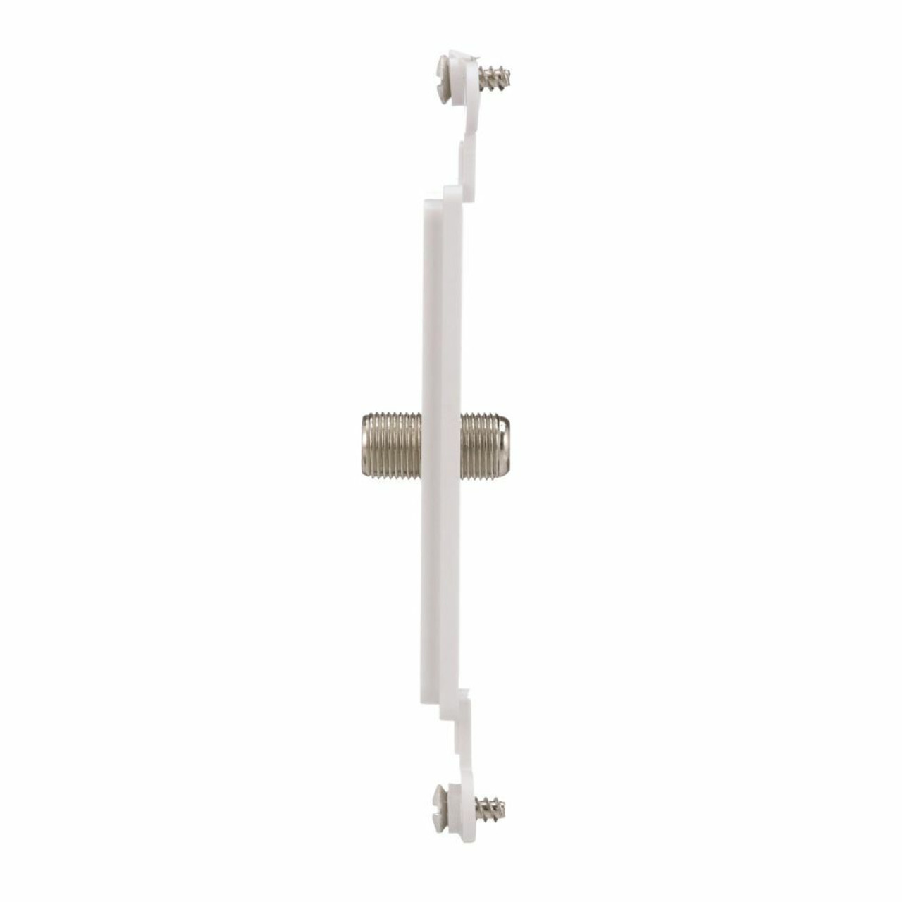 Eaton 2162W Flush Mount Video Jack White Decorator Coax Adapter Type F