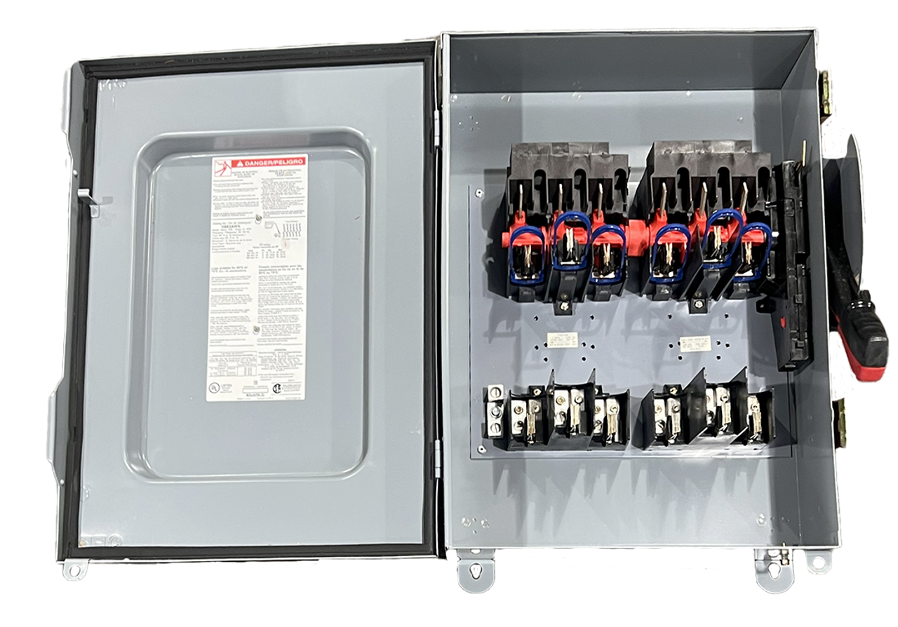 Square D H663AWK Fusible Disconnect 100A 600V 6P 75HP NEMA 3R/12 Heavy Duty