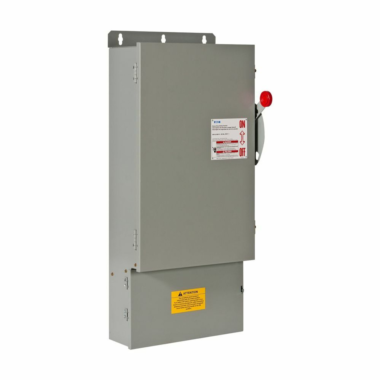 Eaton DH324URKLC Disconnect 200A 240V 3P NEMA 3R Non-Fusible Single-Throw CamLok