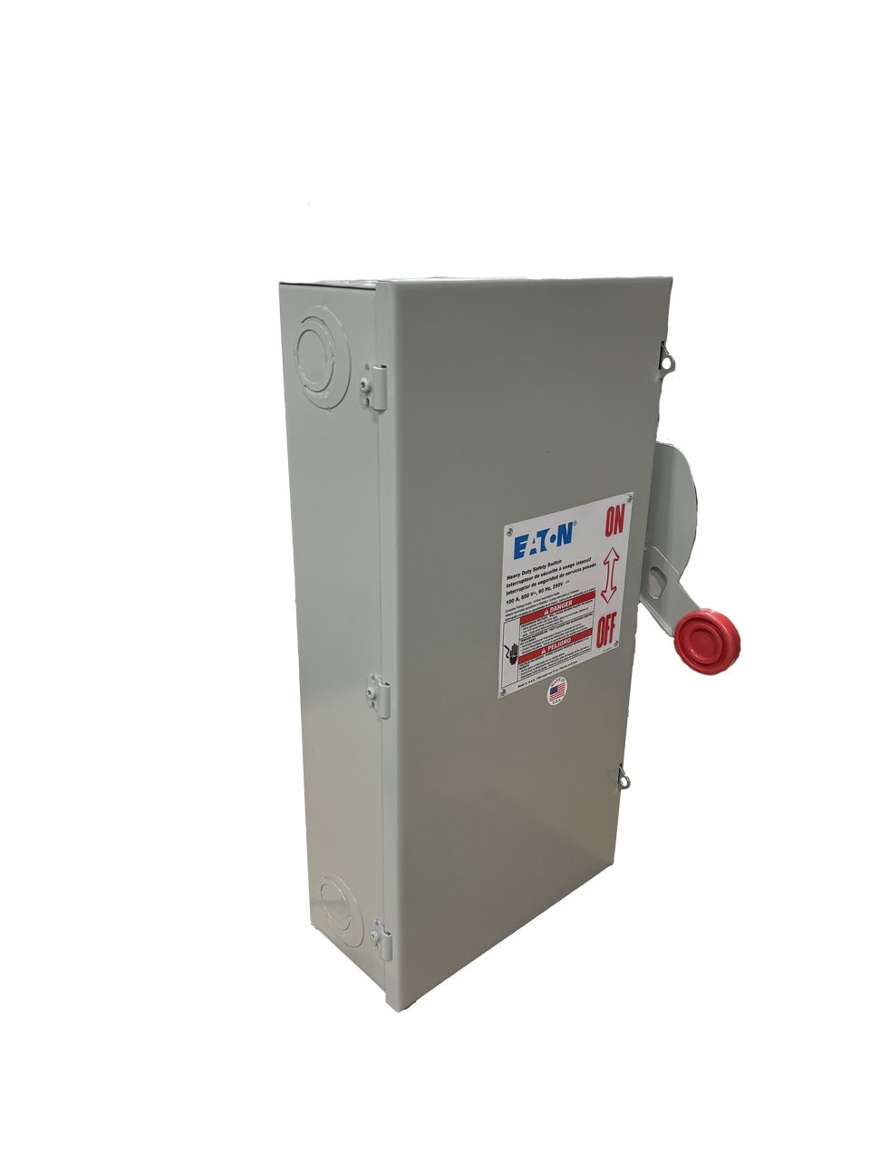 Eaton DH363NGK Fusible Disconnect 100A 600V 3P 4W NEMA 1 Single Throw Heavy Duty