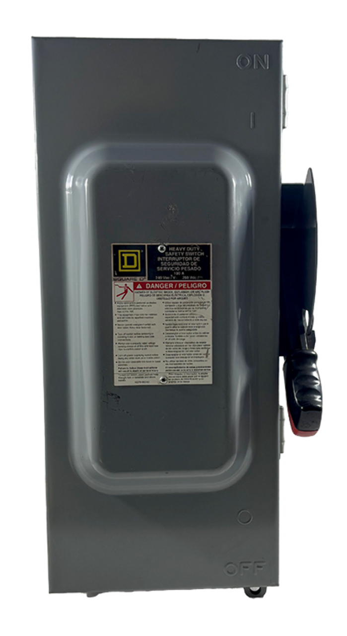 Square D H323A Fusible Disconnect 100A 240V 3P NEMA 12K 30HP Heavy Duty