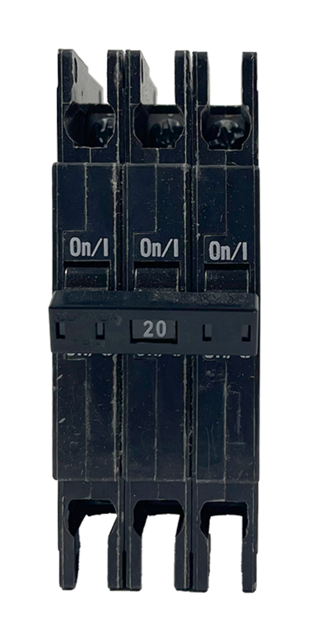 Eaton QCR3020HTY Breaker 20A 240V 3P 10kA DIN Rail QuickLag Thermal Magnetic Industrial