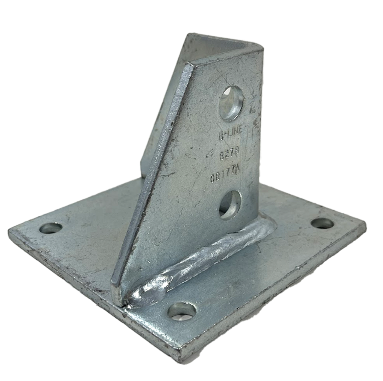 B-Line B278ZN Post Base 1-5/8" X 1-5/8" Channel 5" X 5" X 3-1/2" Base 3Pck