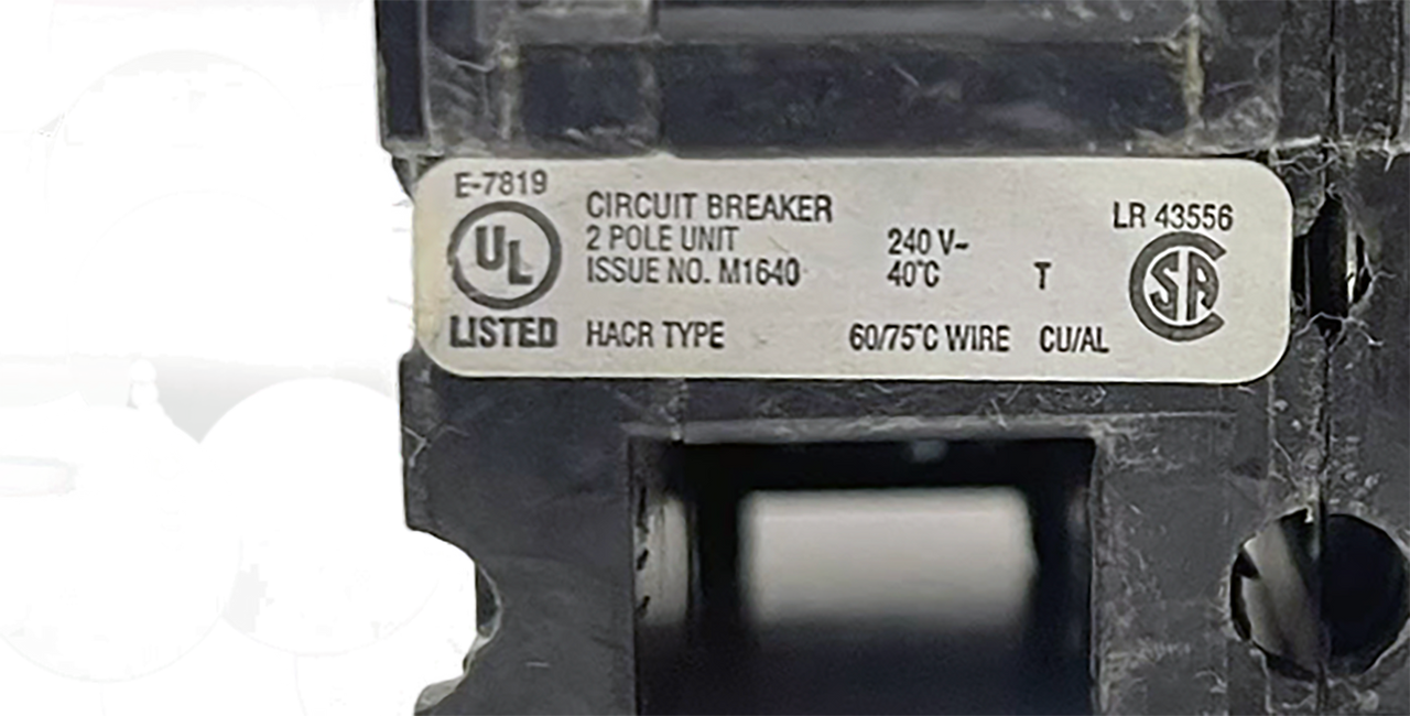 Eaton QCHW2015H Quicklag Breaker 15A 22 kAIC 2P 240V Thermal Magnetic