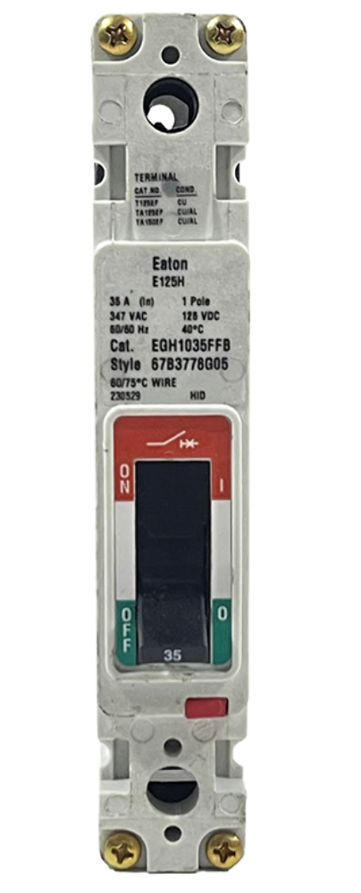 Eaton EGH1035FFB  Molded Case Breaker 35A 240V 347VAC 1P 50/60Hz