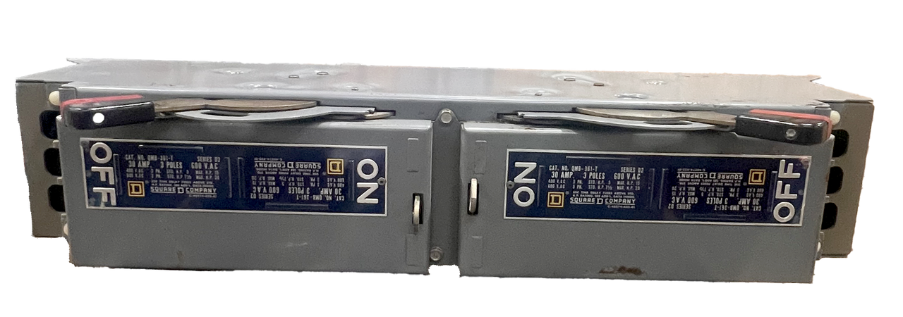 Square D QMB-361-T Fusible Disconnect Vacu-Break 30A 600V 3P 3Ph