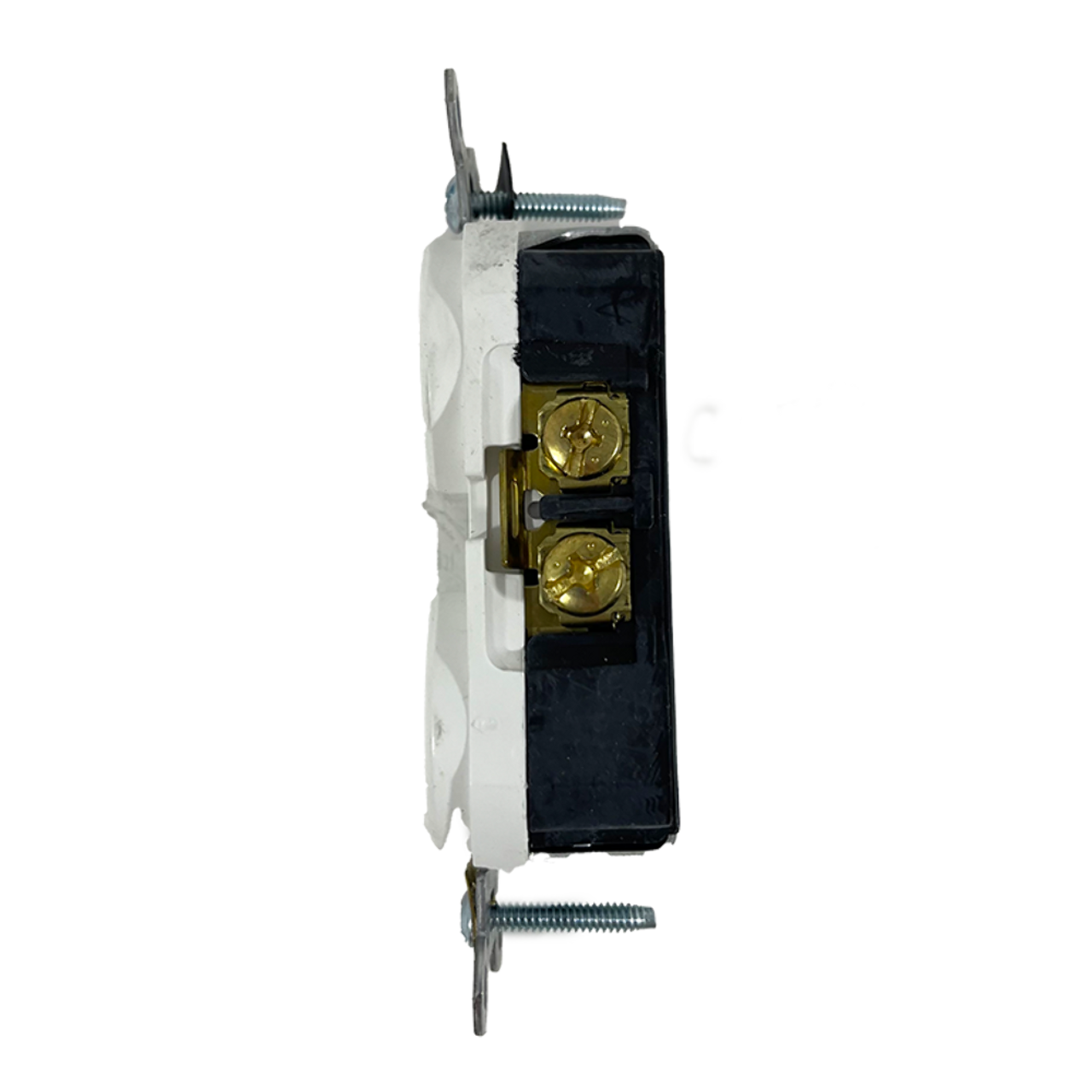 Leviton BR20-WS 20A Duplex Receptacle White Commercial Grade Straight Blade Duplex Receptacle