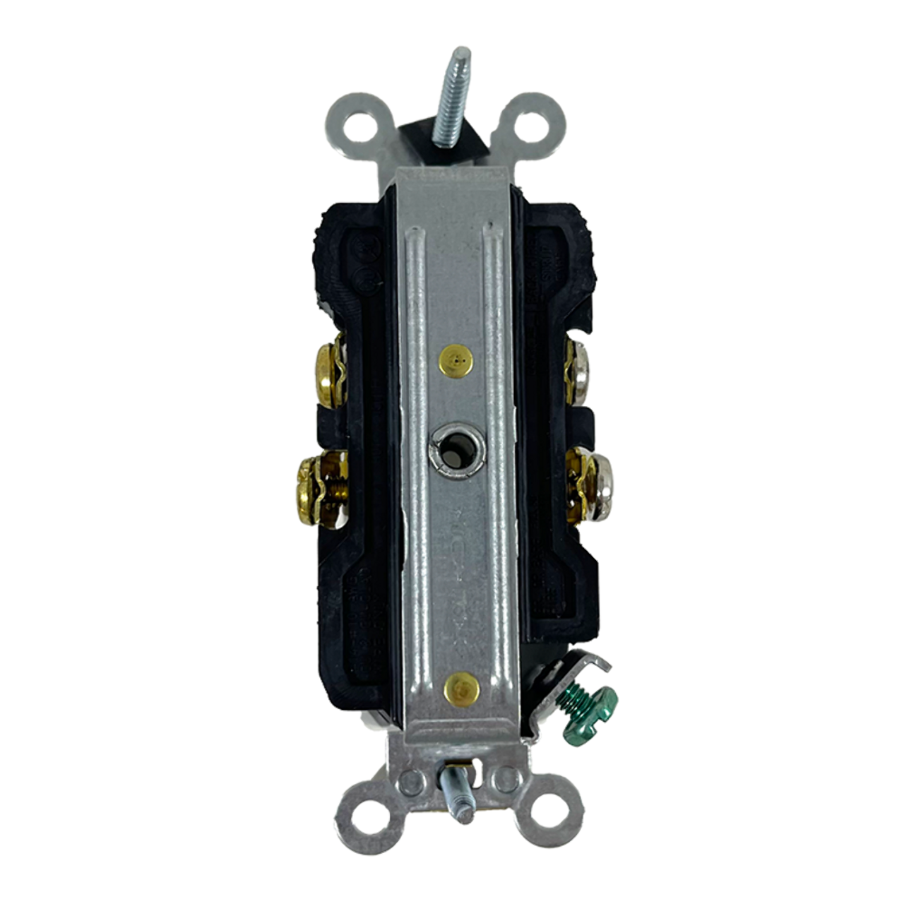 Leviton BR20-WS 20A Duplex Receptacle White Commercial Grade Straight Blade Duplex Receptacle