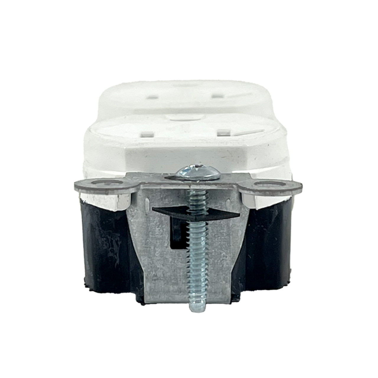 Leviton BR20-WS 20A Duplex Receptacle White Commercial Grade Straight Blade Duplex Receptacle