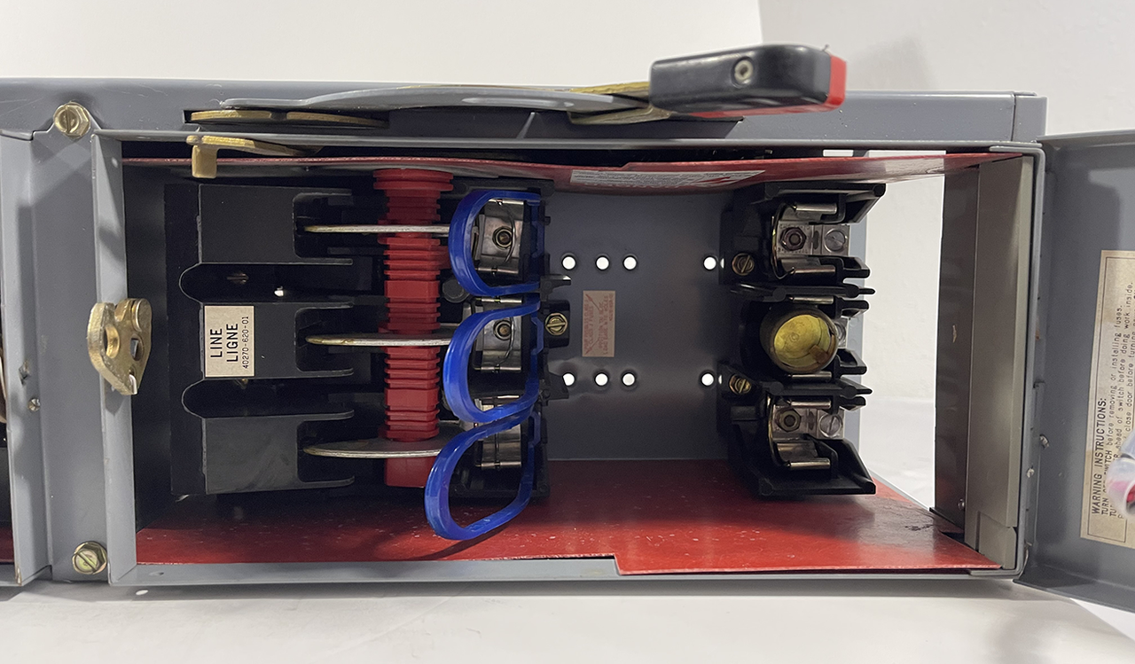 Square D QMB362TW Fusible Disconnnect 60/60A 600V 3P 3PH Twin Switch Unit