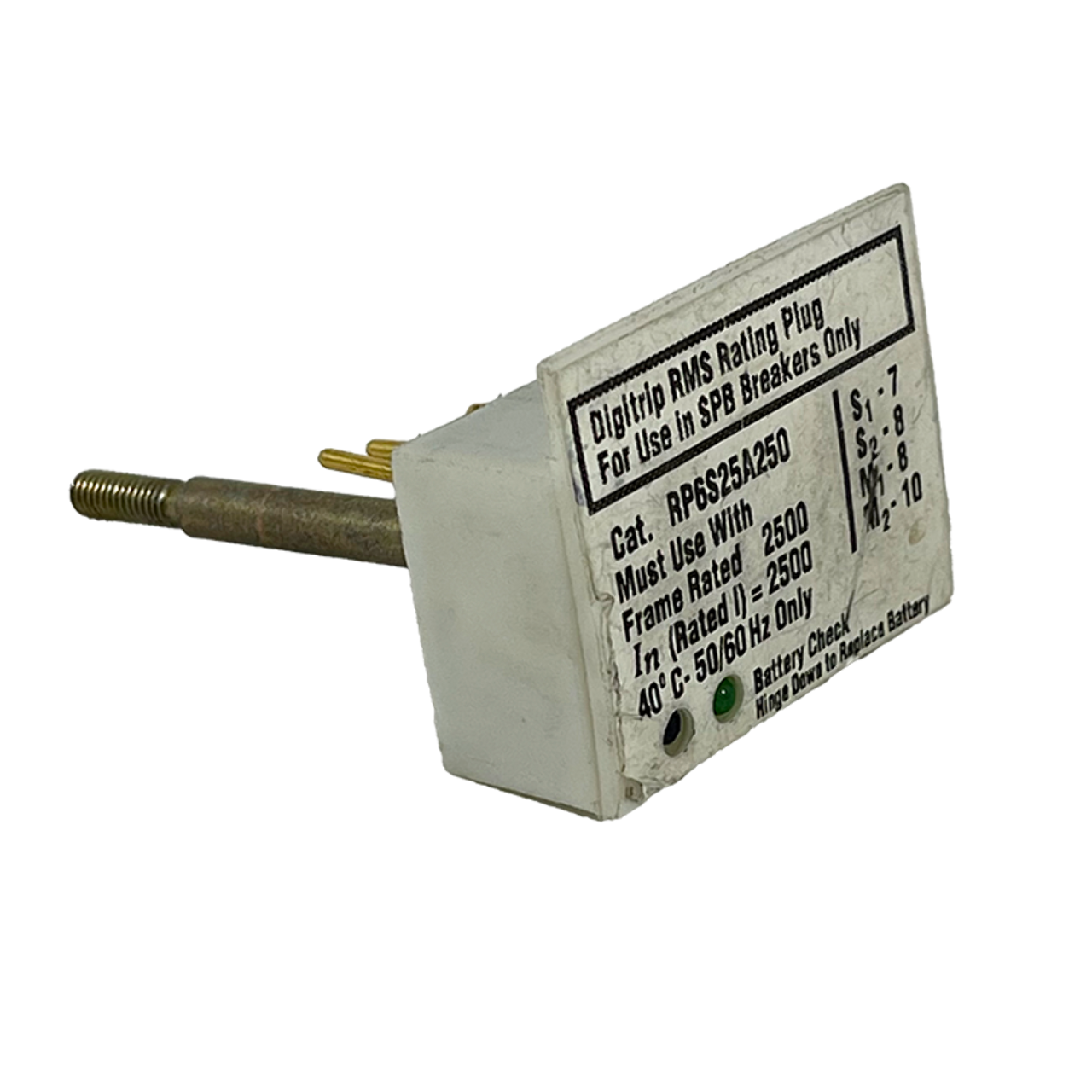 Eaton RP6S25A250 Digitrip RMS Rating Plug 2500A 50/60Hz