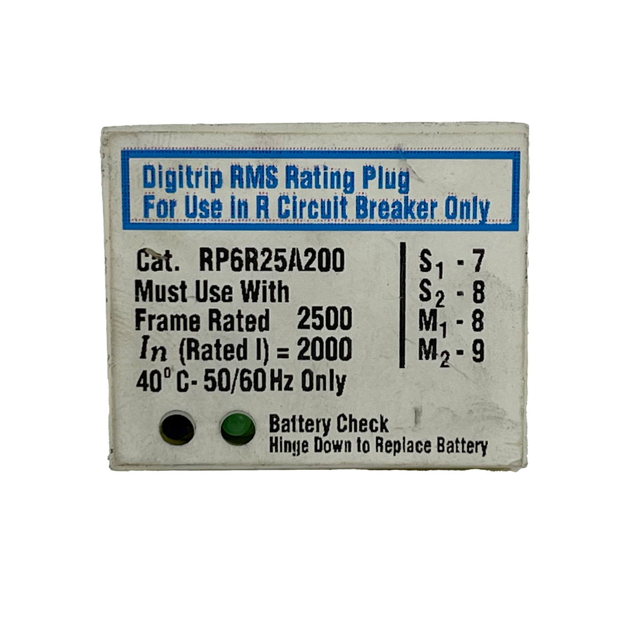 Eaton RP625A200 Magnum Sensor And Rating Plug Kit 2000A 50/60Hz Universal Frame