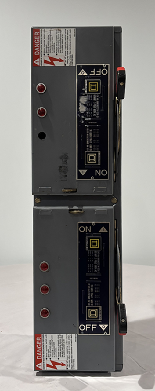 Square D QMB362T21W Fusible Disconnnect 60A-30A 600V 3P 3PH NEMA KS1 Fuse Type R 2 Modules