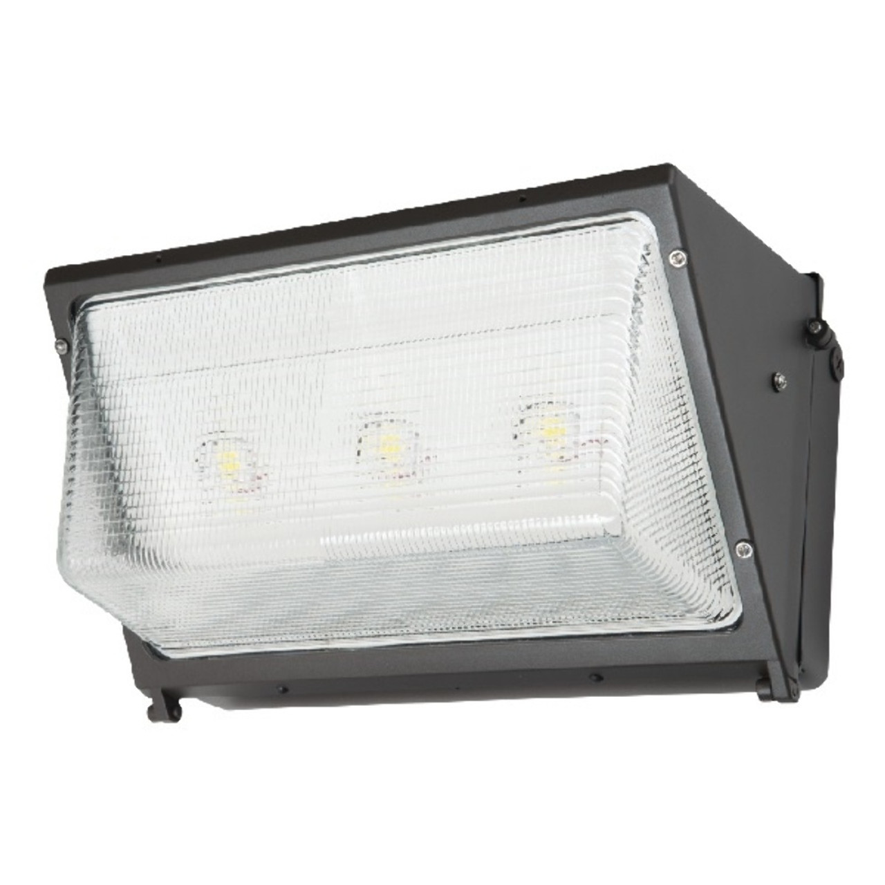 Eaton Lumark WPLLED-100-GL-UNV Glass Bronze Wallpack 120-277v 4000K 82W LED