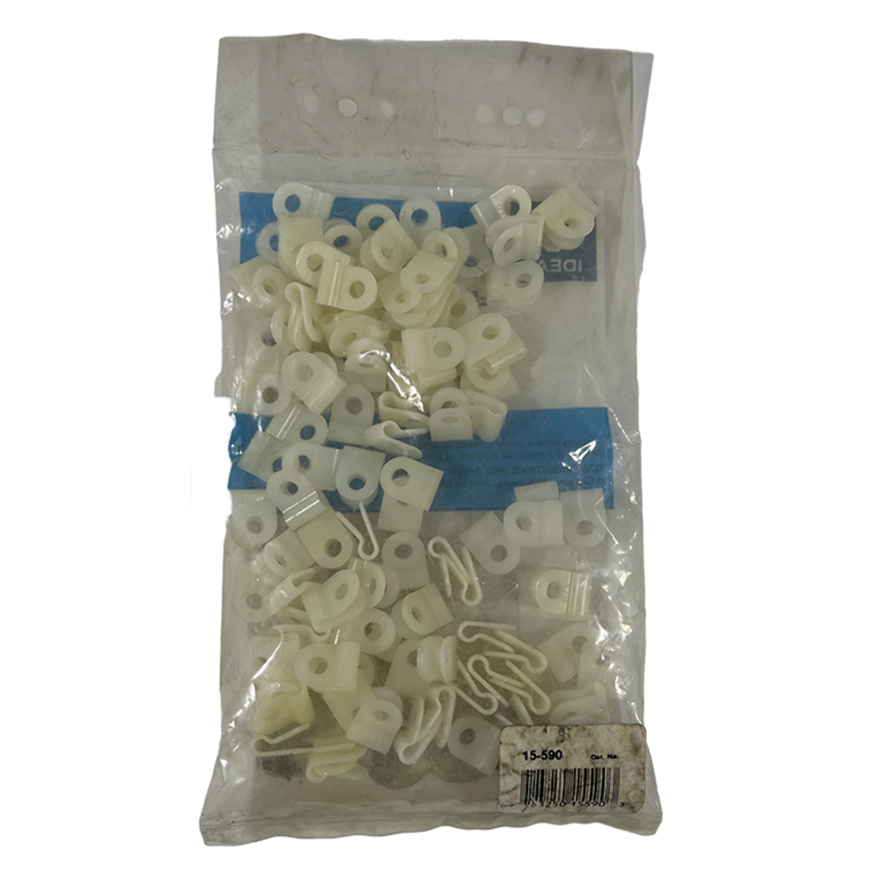 Ideal 15-590 Cable Tie Clamps Neutral Mounting Hole for #10 Screw Pack of 100