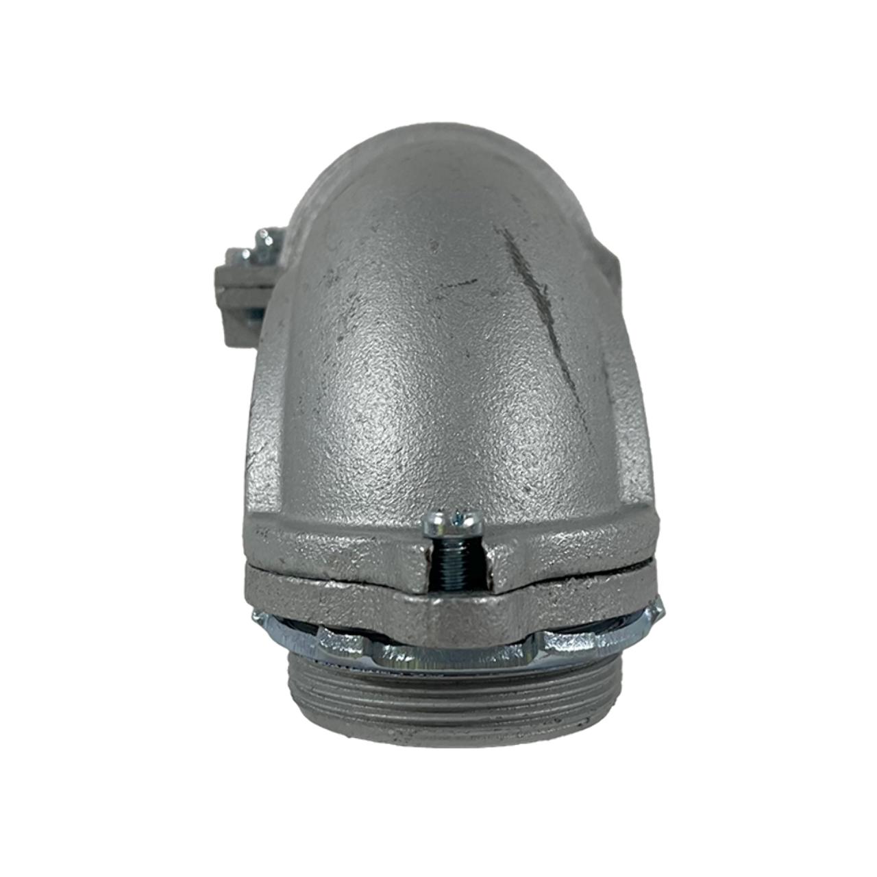 YAGI 856 90 Degree Squeeze Connector 2 Inch Zinc Electroplated Malleable Iron
