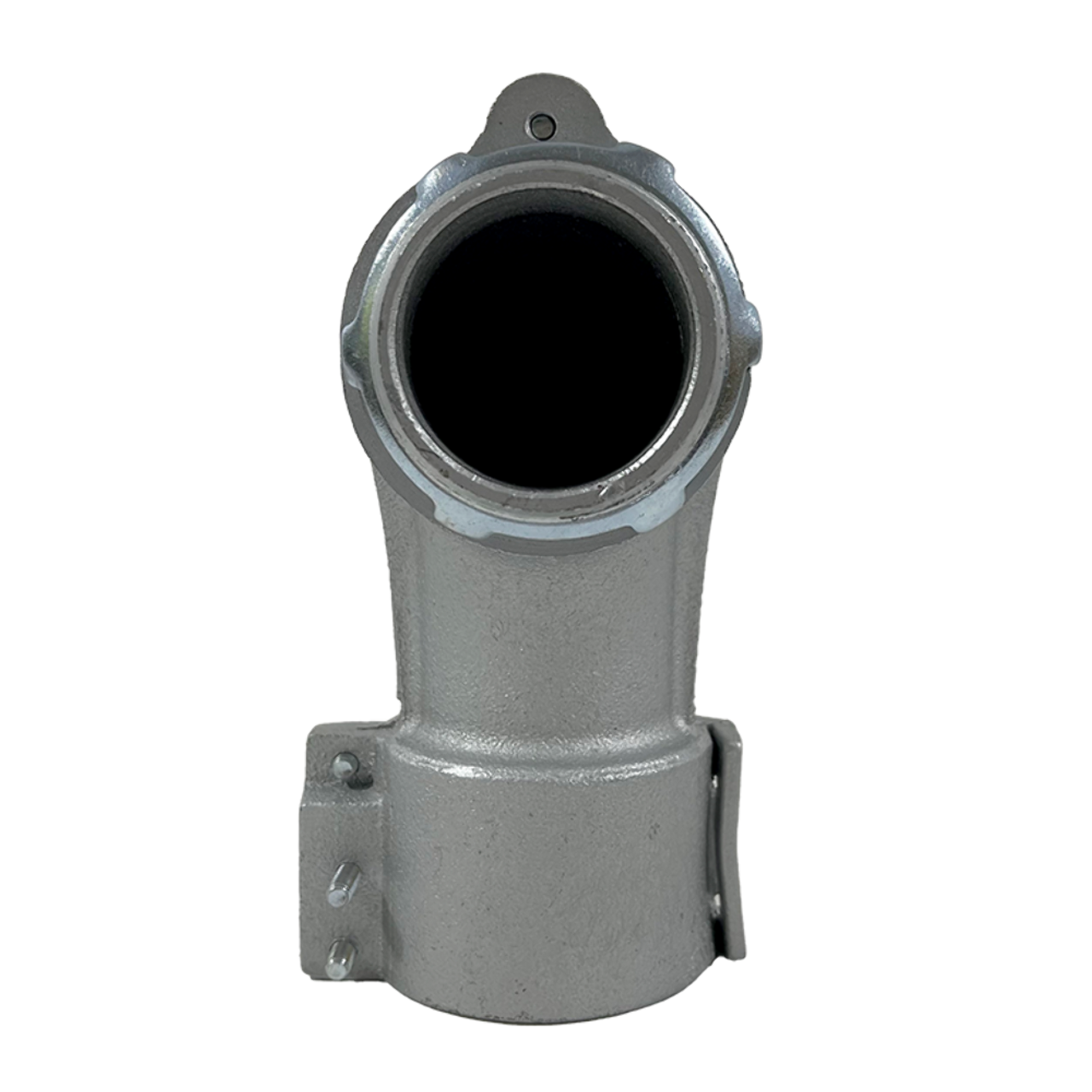 YAGI 856 90 Degree Squeeze Connector 2 Inch Zinc Electroplated Malleable Iron