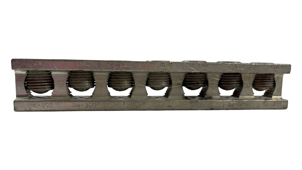 CMC NA-300 Mechanical Lug Pedestal Connector Terminal 7-Wire Neutral Bar CU7AL