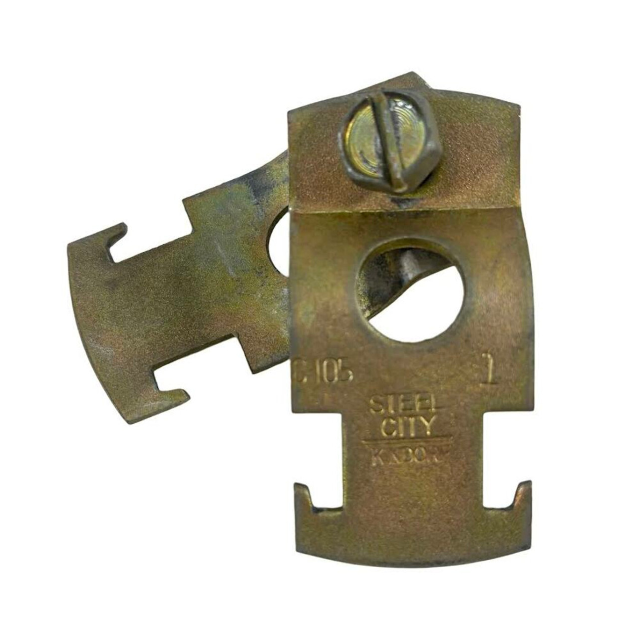 Steel City C105-3/4 3/4" Pipe Strap, Steel, 2 Piece