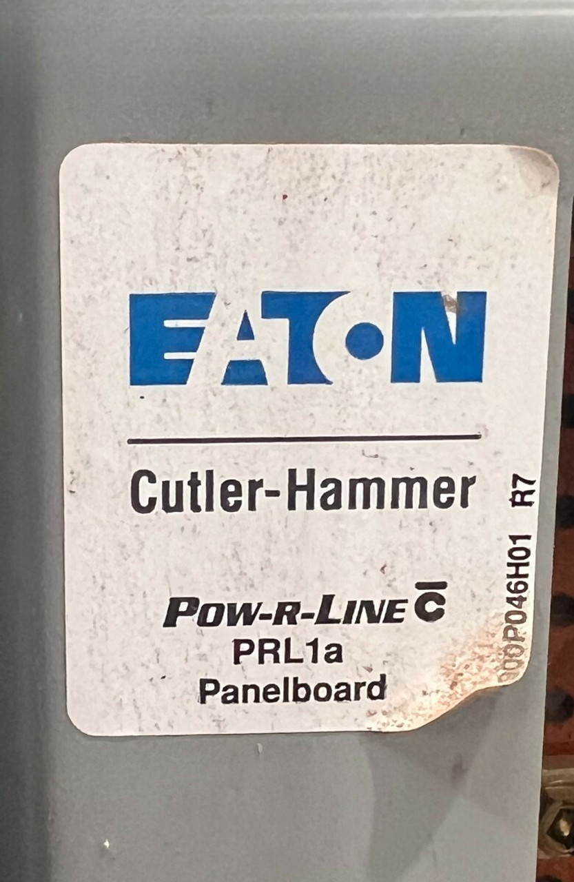 Eaton PRL1A 225A Main Breaker Panelboard 208Y/120V 3-Phase 4-Wire 42 Spaces NEMA 1 with HFD65K Breaker Included