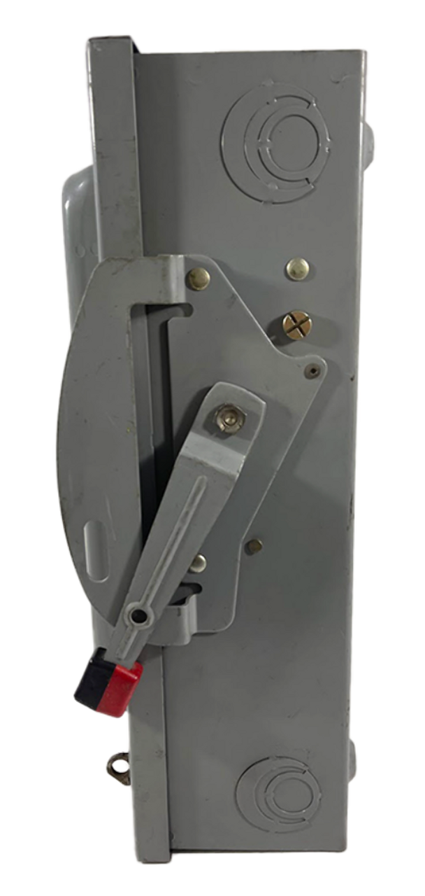 Square D HU262 Non-Fusible Disconnect Heavy Duty 60A 600V NEMA 1 2P 1Ph 2W
