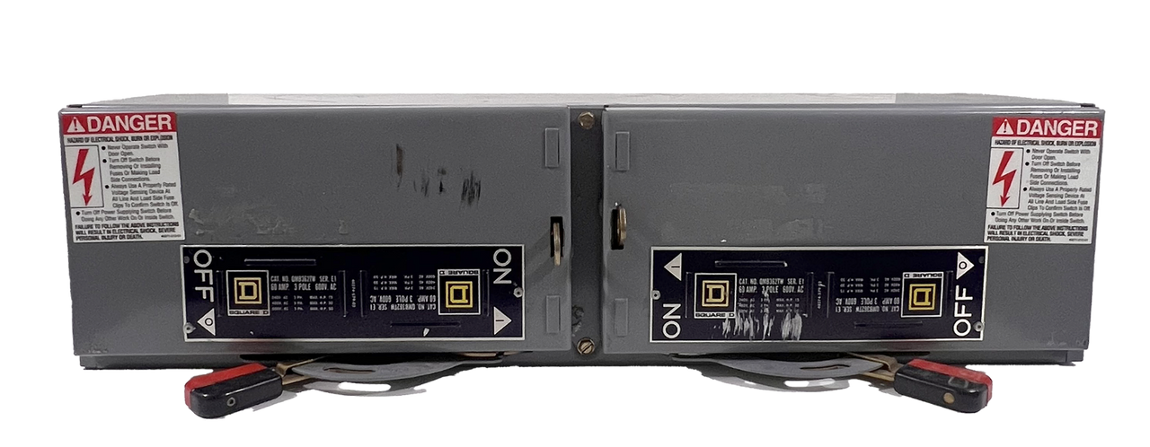 Square D - QMB362TW Panelboard Switch 60/60A 600V 3P 3PH  NEMA KS1 Fusible Twin Switch