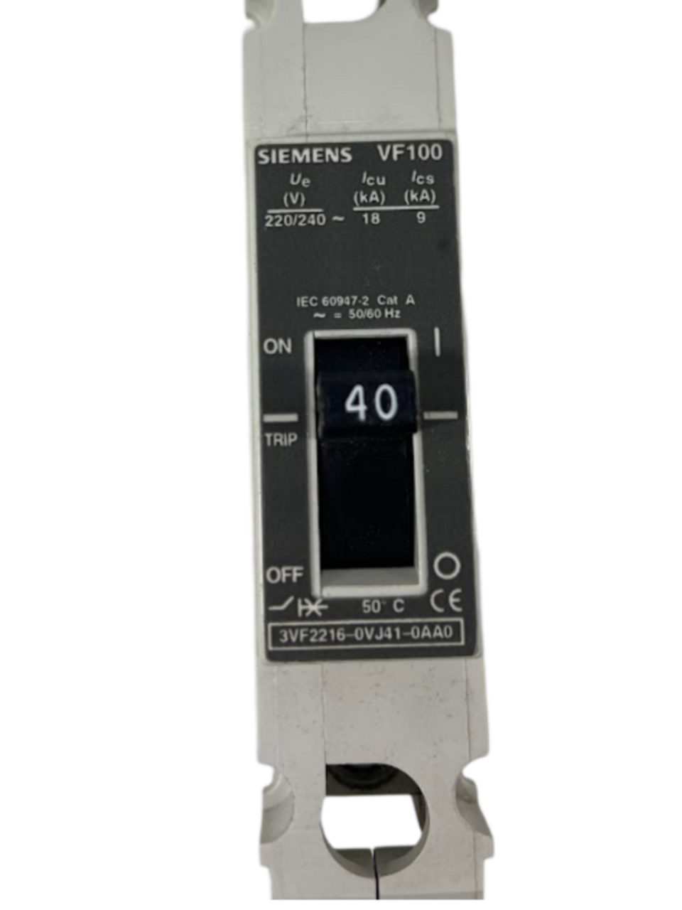 Siemens 3VF2216-0VJ41-0AA0 40A 240-415V 1P Circuit Breaker