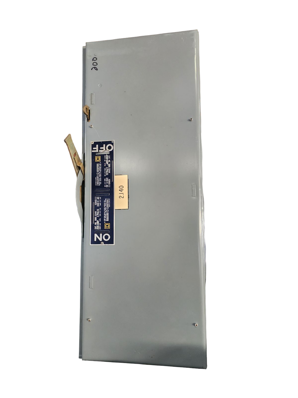 Square D QMB324W Panelboard Switch Fusible | 200A, 240V, 3-Pole, 60HP, Class H/K Fuses, NEMA KS1