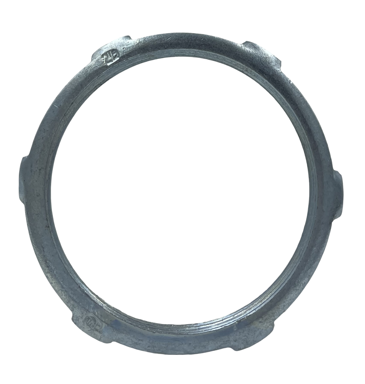 YAGI BL-250 Locknut 2 1/2 Inch Threaded Zinc Plated Steel Used on IMC/Rigid Conduit